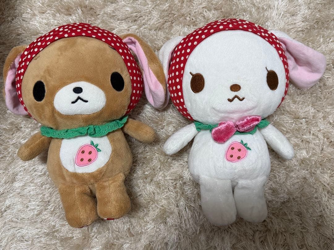 【24時間以内発送可能】シュガーバニーズいちごぬいぐるみ