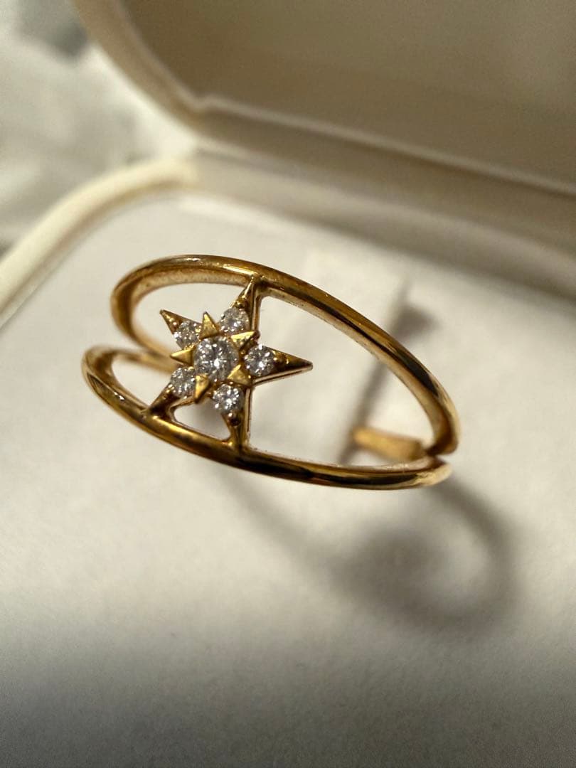 STAR JEWELRY 星型ダイヤモンドゴールドリング