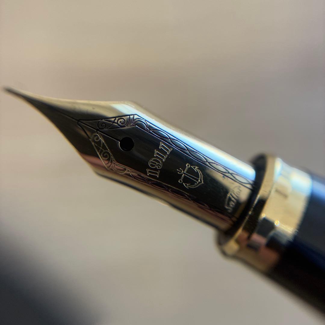 黒い万年筆セット 18Kペン先