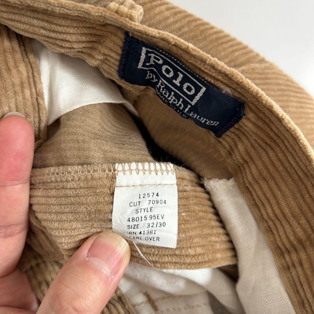 90s アメリカ製 ラルフローレン コーデュロイ 太畝 パンツanytee