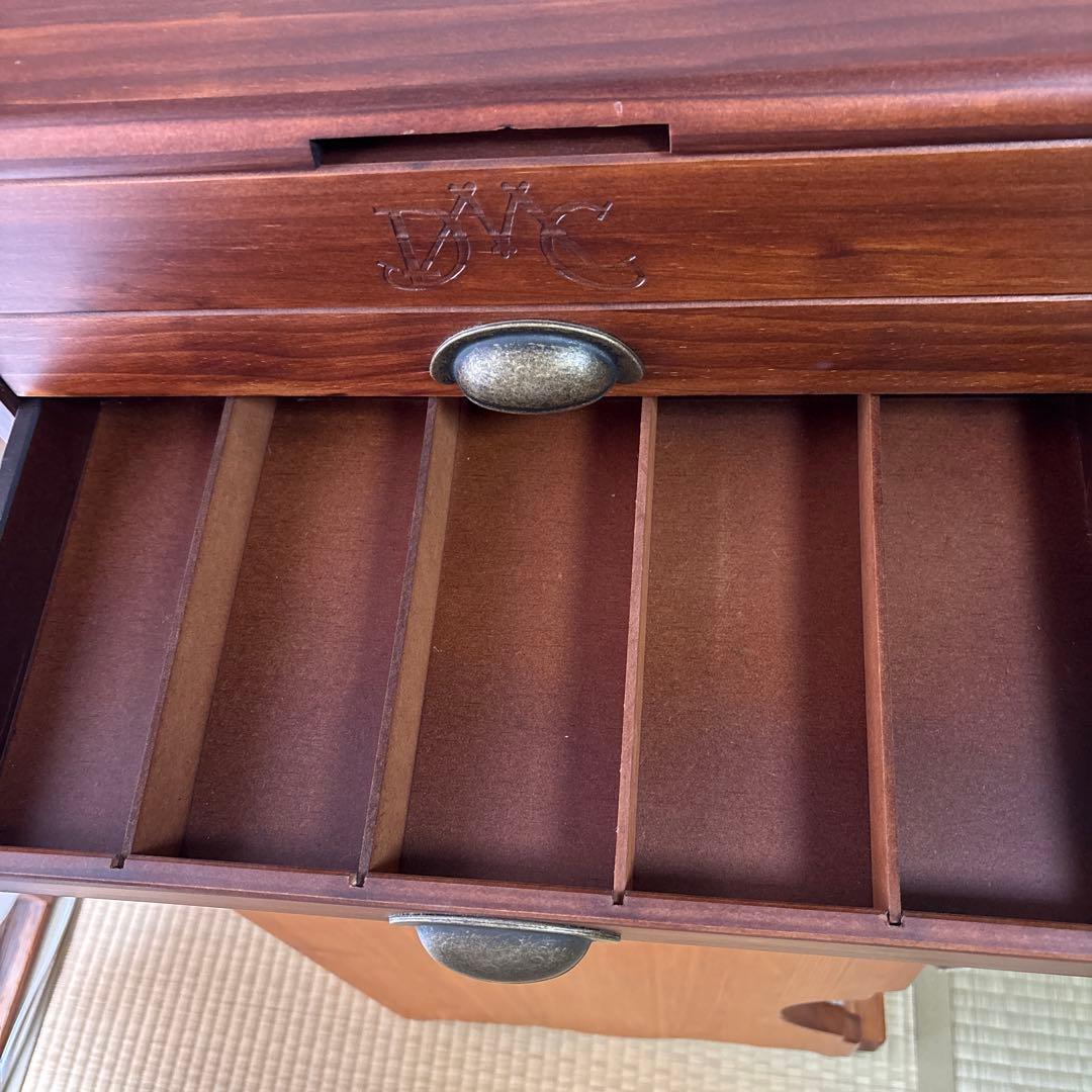 フランス　DMC 裁縫箱　刺繍糸　キャビネット　引き出し　ソーイングボックス