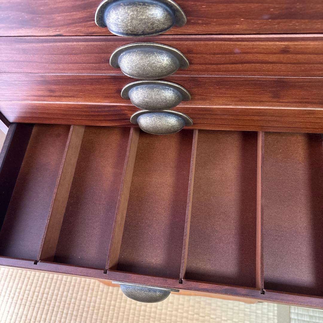 フランス　DMC 裁縫箱　刺繍糸　キャビネット　引き出し　ソーイングボックス