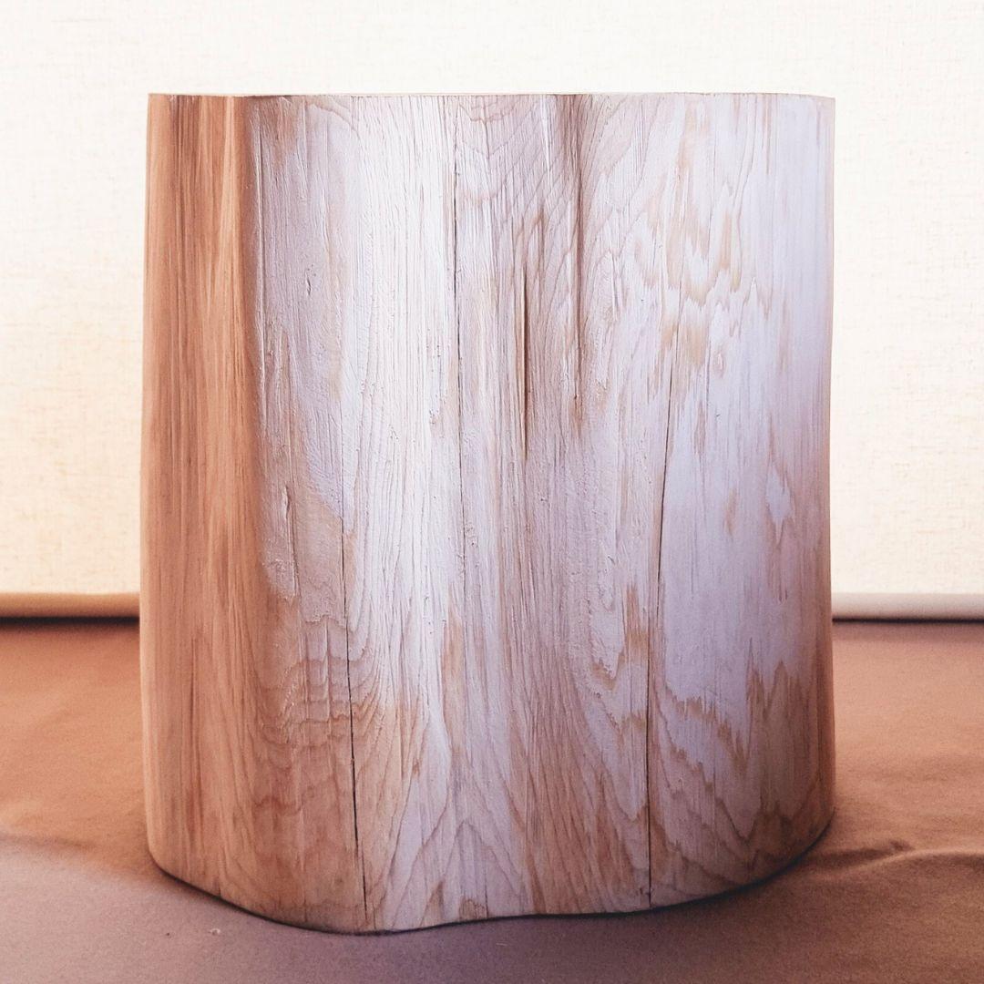 東濃ひのき 切株スツール・テーブル・無垢無塗装・オーガニック・特大