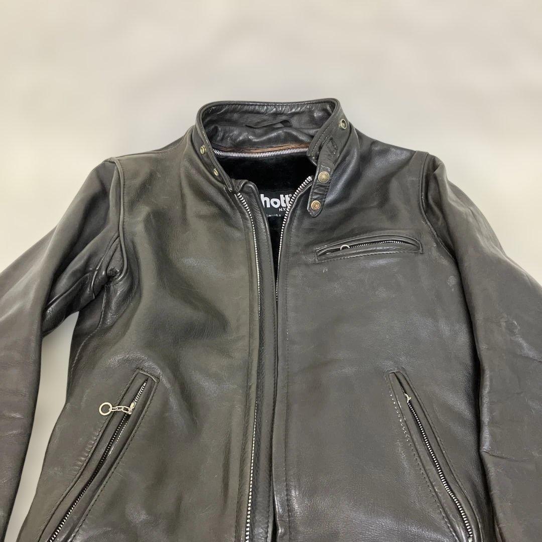 【良品】Schott 641 36 シングルライダース　レザー　ライナー