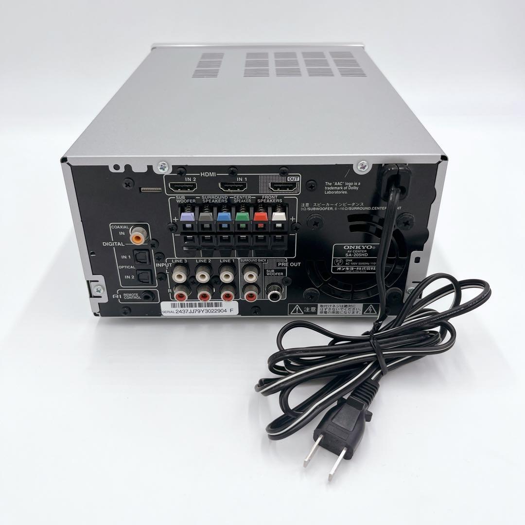 【付属品完品・美品】ONKYO AVアンプ SA-205HD