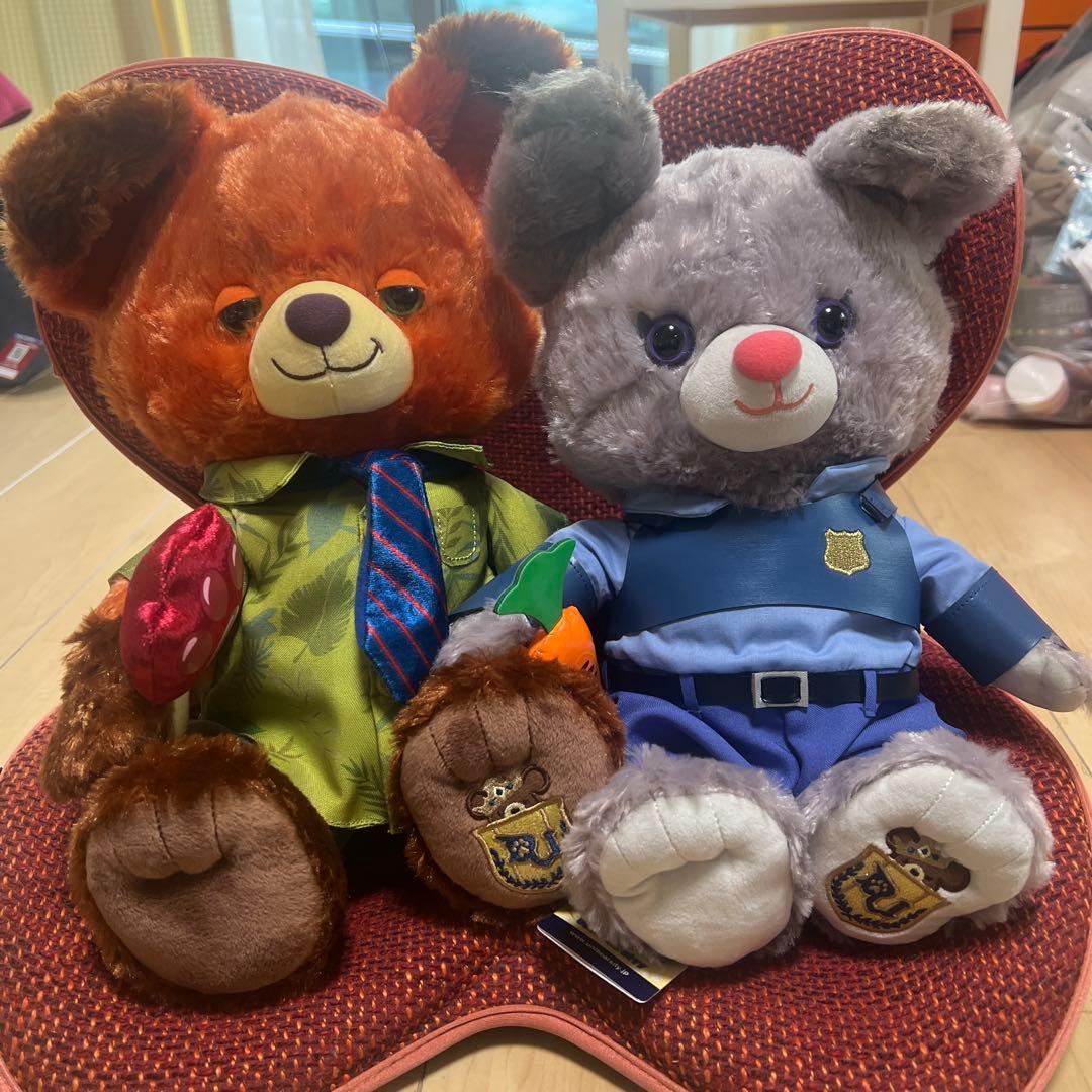 ユニベアシティ ぬいぐるみ(M) パウキャロット パウシクル 2点セット