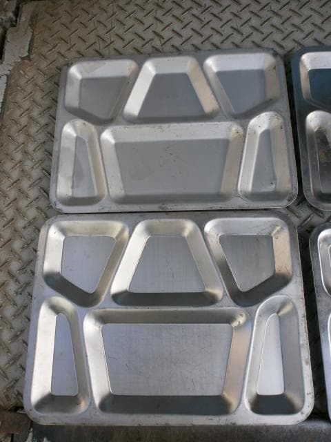 米軍　実物　放出品　ステンレス製　フード　トレー 　6枚セット