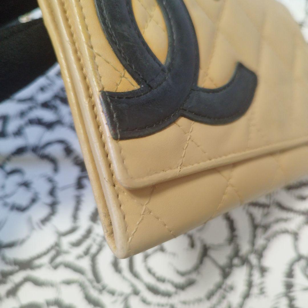 シャネル　カンボンライン　斜め掛け中財布