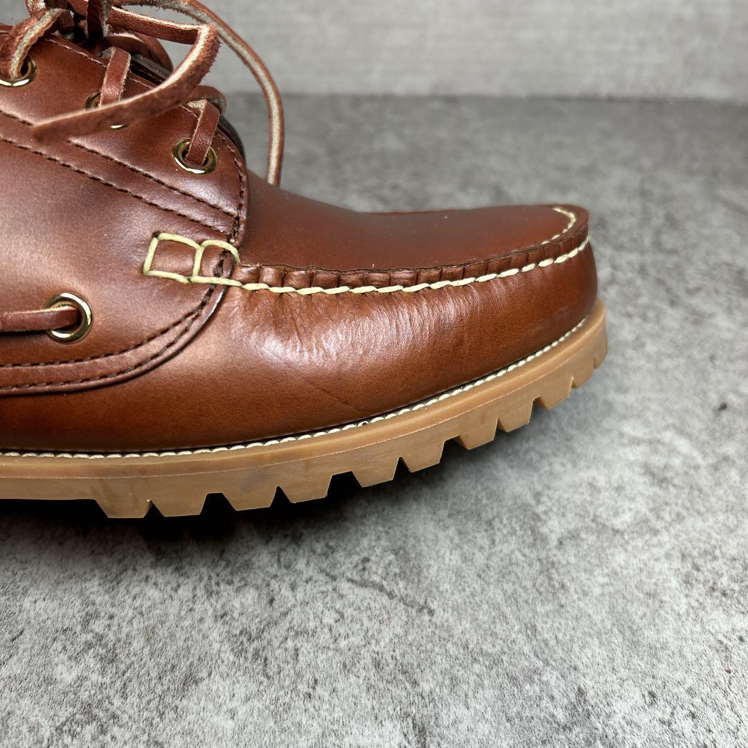 ほぼ新品【リーガル ワースコレクション】デッキシューズ/3eye/革靴/JE38