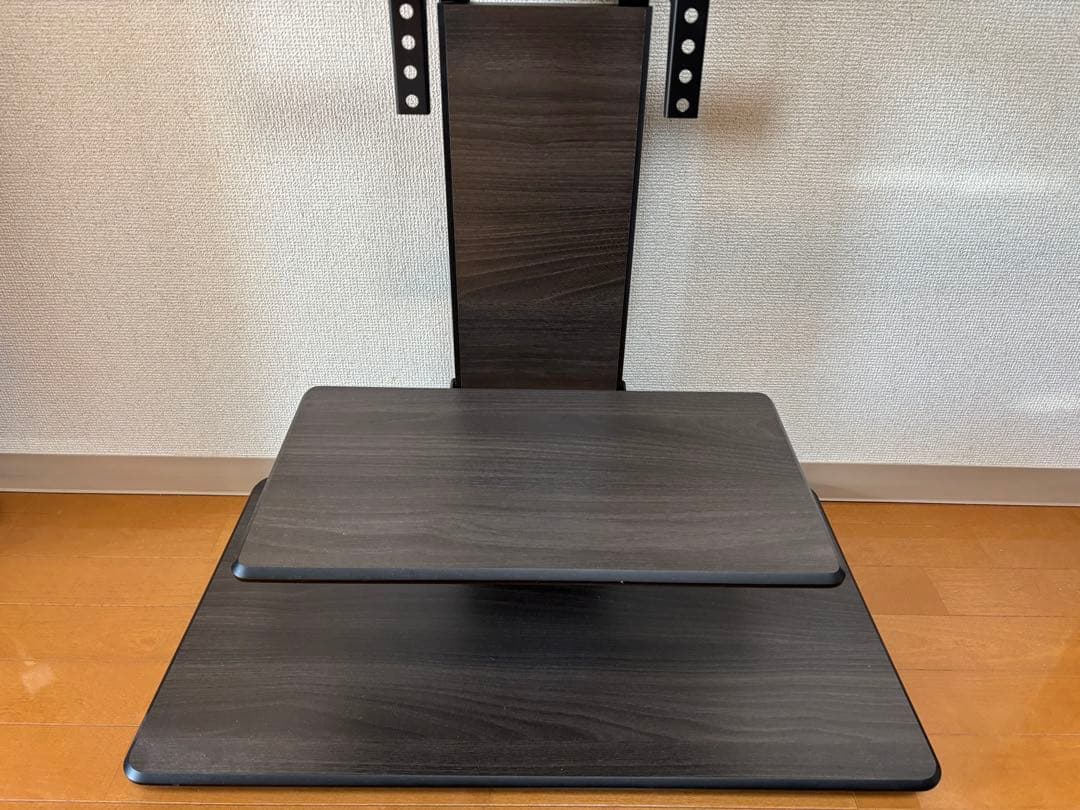 木目調　壁寄せテレビスタンド　KF-950 55型まで　キャスター付き