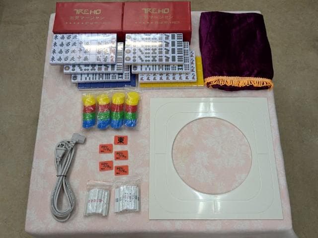 ●○●【新品】最新型全自動麻雀卓－ＥＮＭＭＡ－（角立脚）角紅●○●