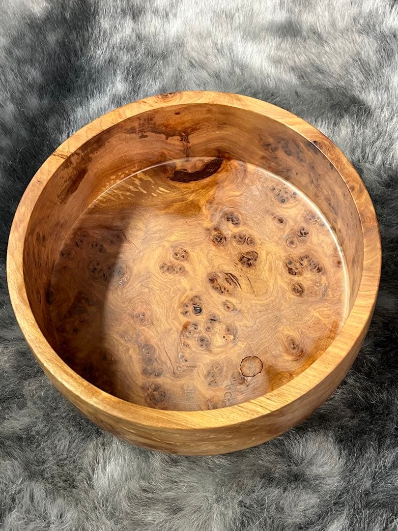 木工芸　北海道旭川　笹原竹一氏 作　茶櫃