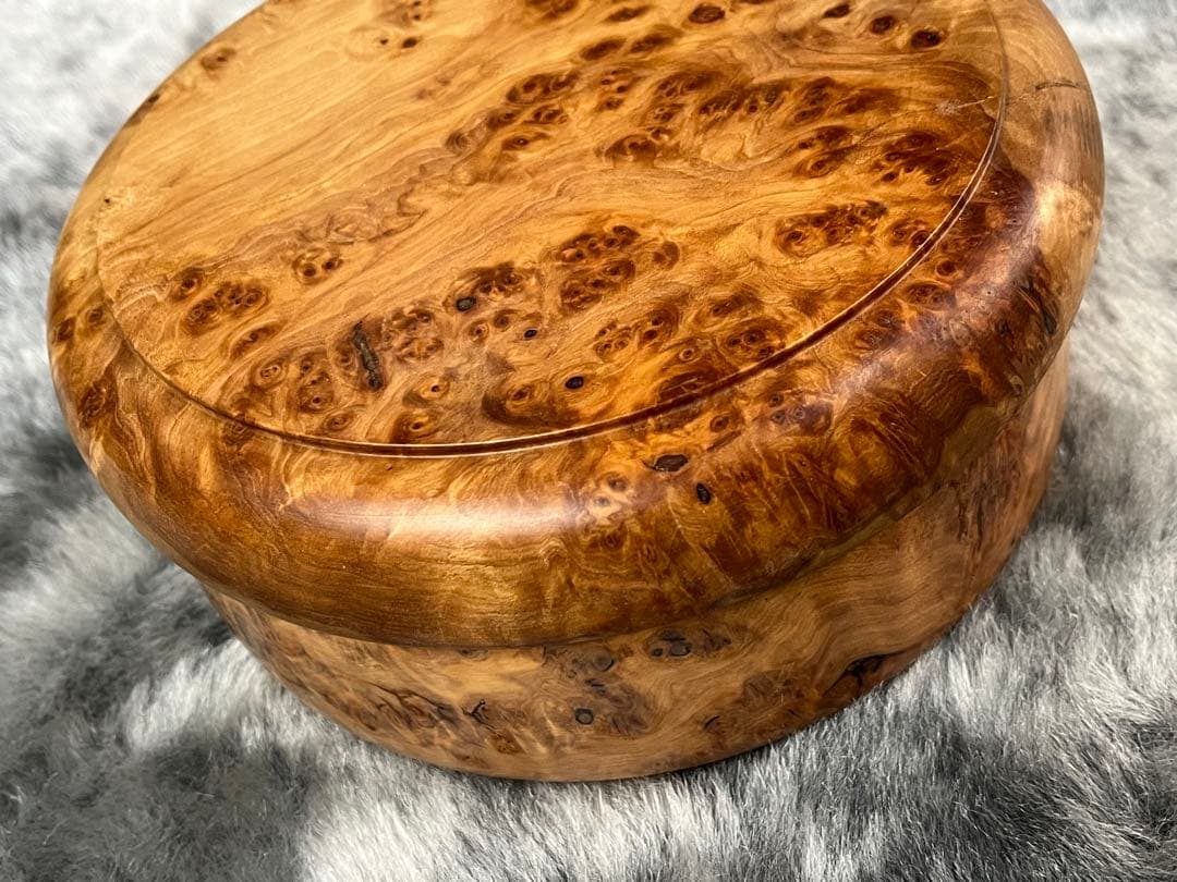 木工芸　北海道旭川　笹原竹一氏 作　茶櫃