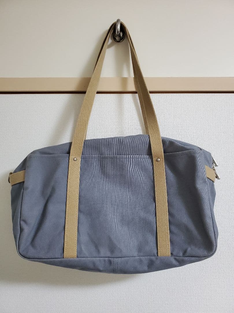 一澤信三郎帆布　B-02 ボストン　青ねず