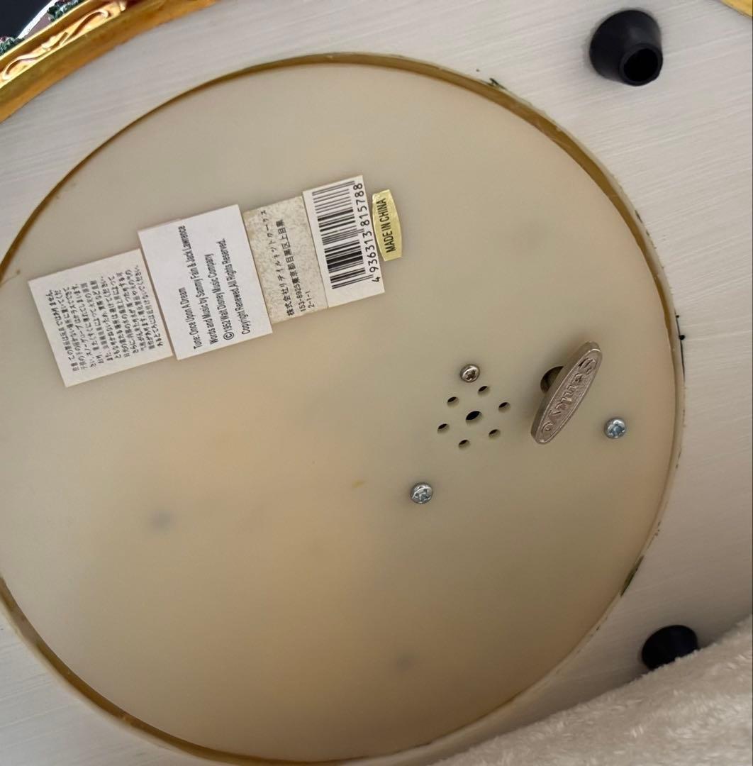 【ほぼ新品】ディズニー スノードーム オルゴール 美女と野獣 プリンセス