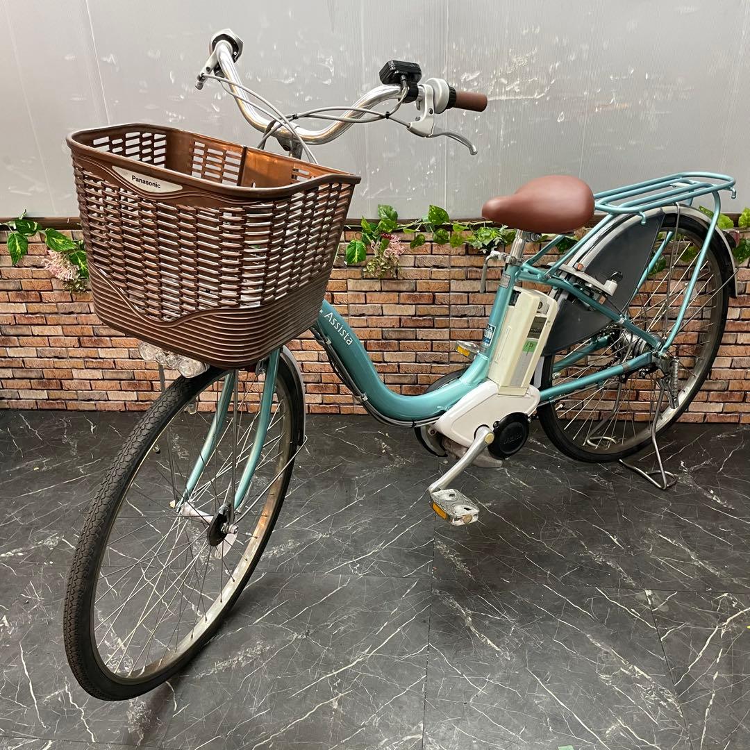 【9】電動自転車 ブリヂストン Assista ブルーグリーン系