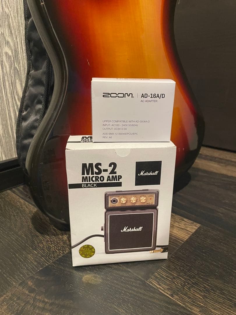 フェンダーJB62-55 +MARSHALL MS-2+AC ADAPTER
