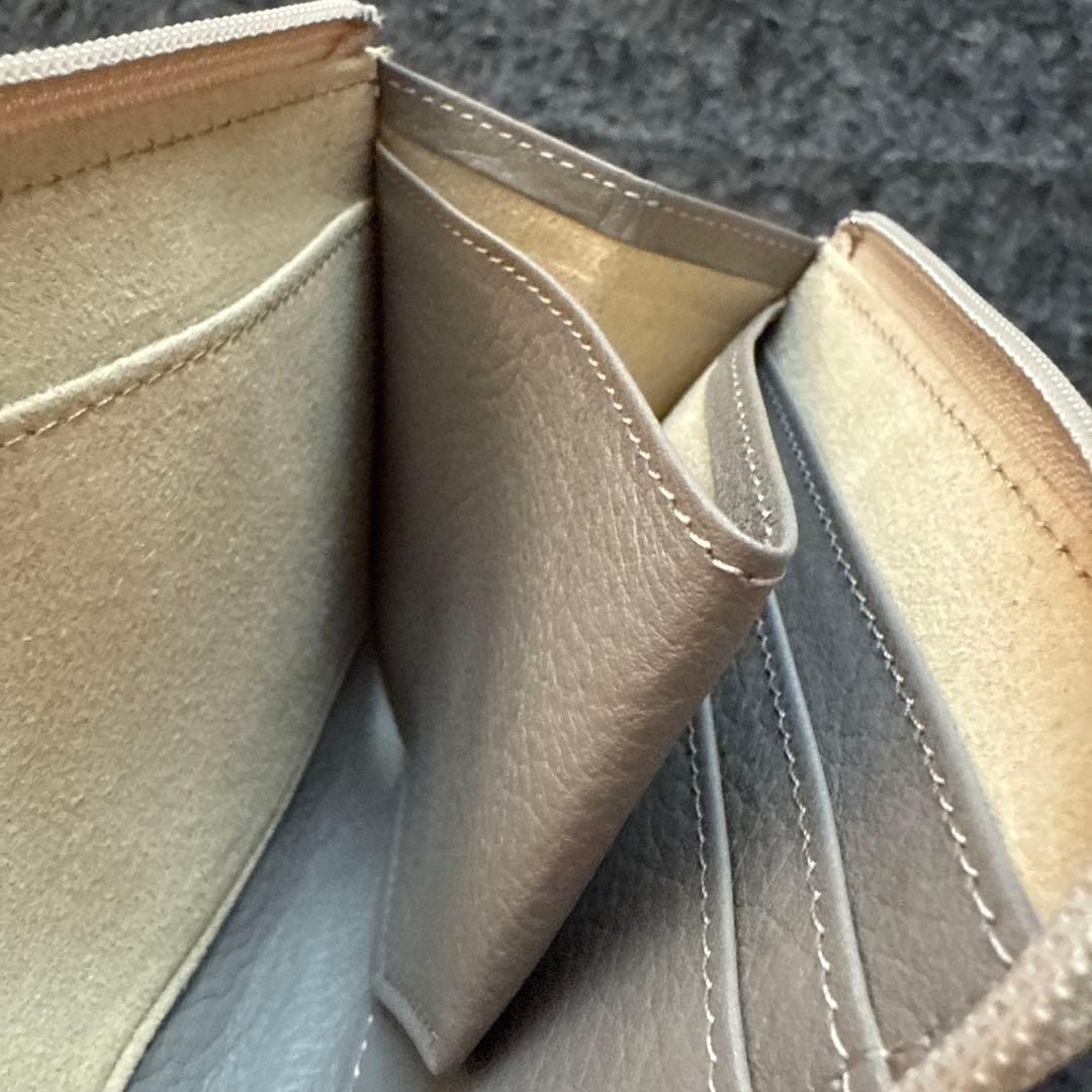 ATAO 二つ折り財布 エナメル タイル模様