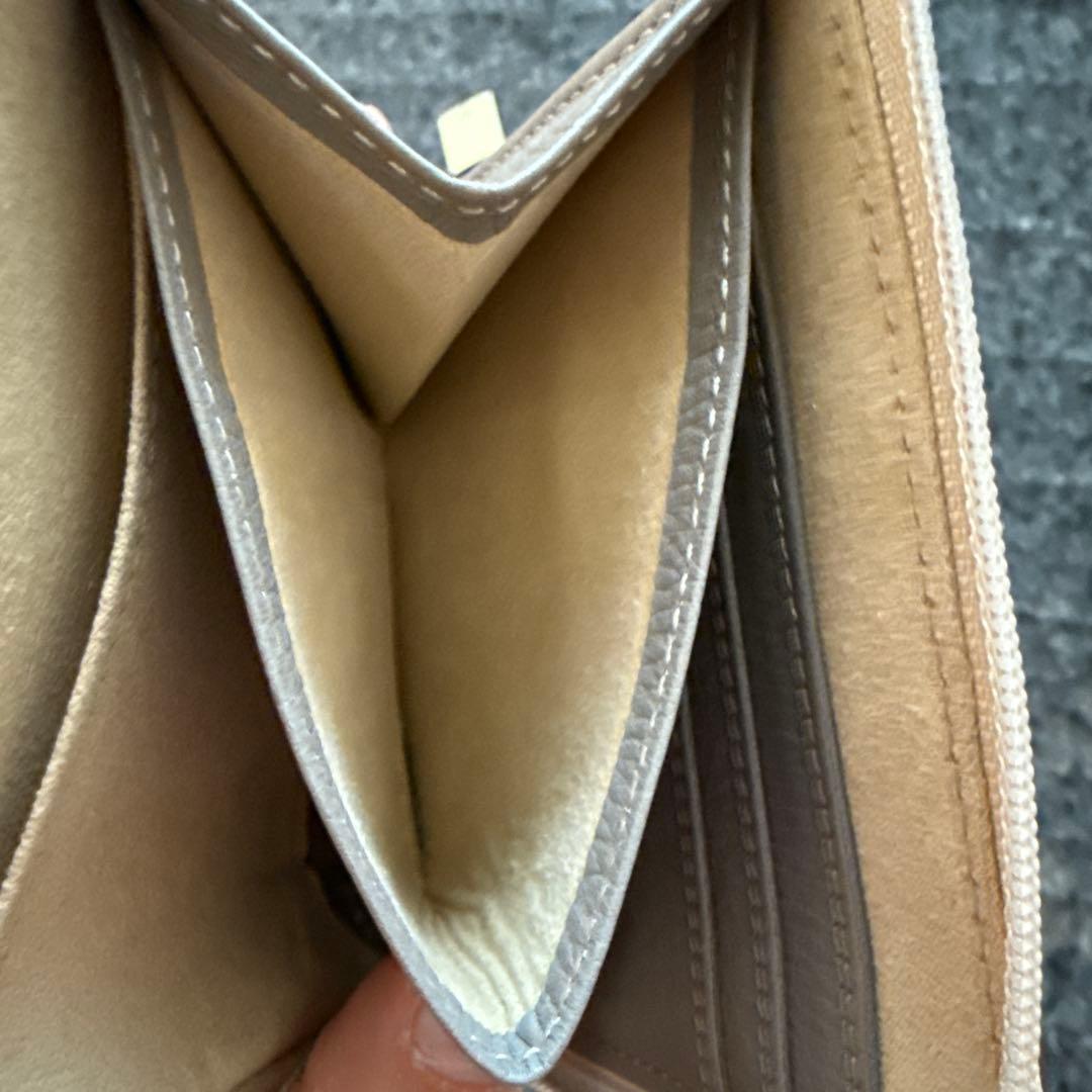 ATAO 二つ折り財布 エナメル タイル模様