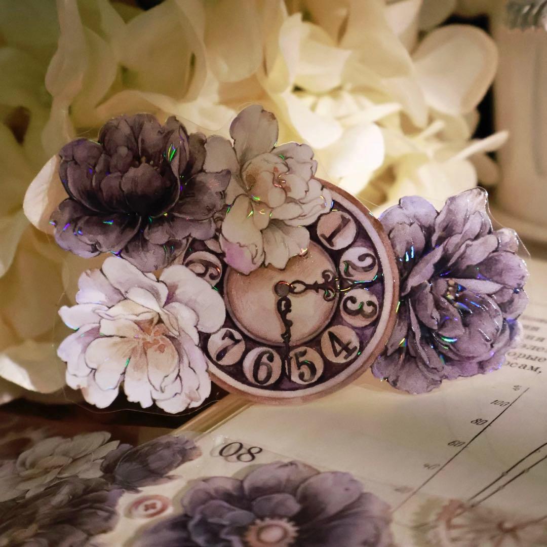 壹洱原创《烟墨白》海外マスキングテープ　マステ 【2375】