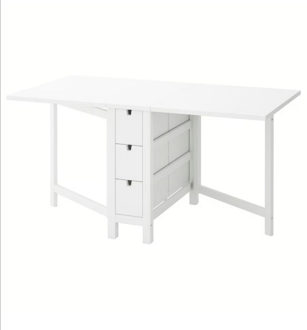 IKEA 折りたたみダイニングテーブル NORDEN ノールデン ホワイト