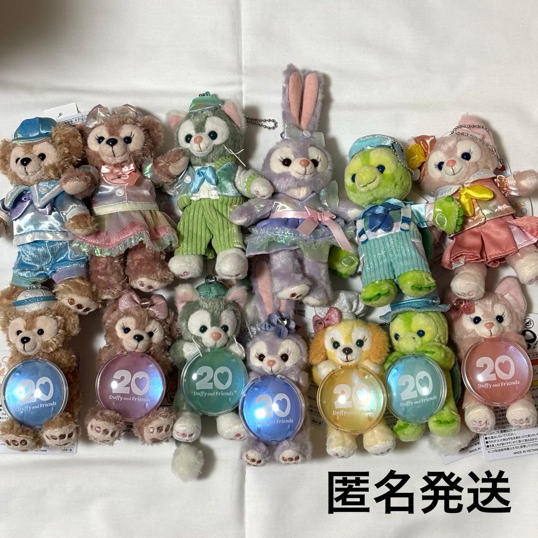 【24時間以内発送】ダッフィー＆フレンズ　カラフルハピネス　ぬいぐるみバッジ