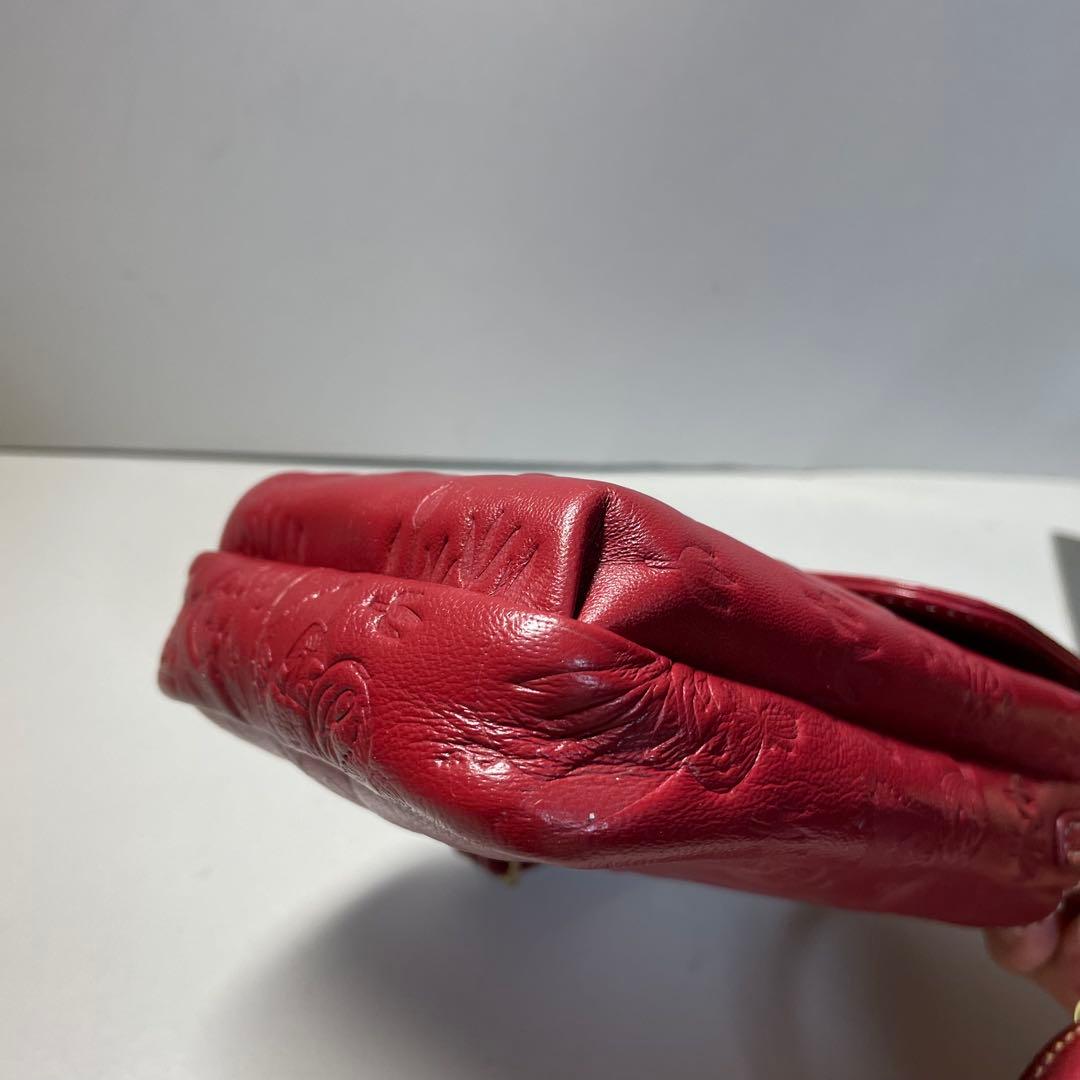 [未使用級] リトルミィ ラム革 スマホポシェット スマホショルダーバッグ