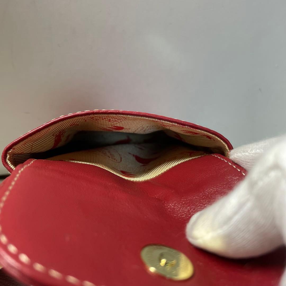 [未使用級] リトルミィ ラム革 スマホポシェット スマホショルダーバッグ