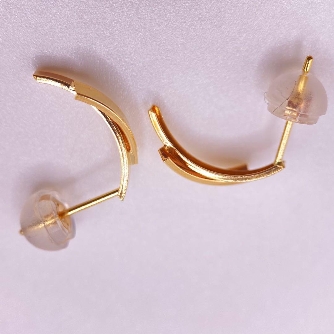 ❤️新品未使用✨即購入OK✨人気10金YG✨両耳用ピアス✨k10刻印あり✨当日発送