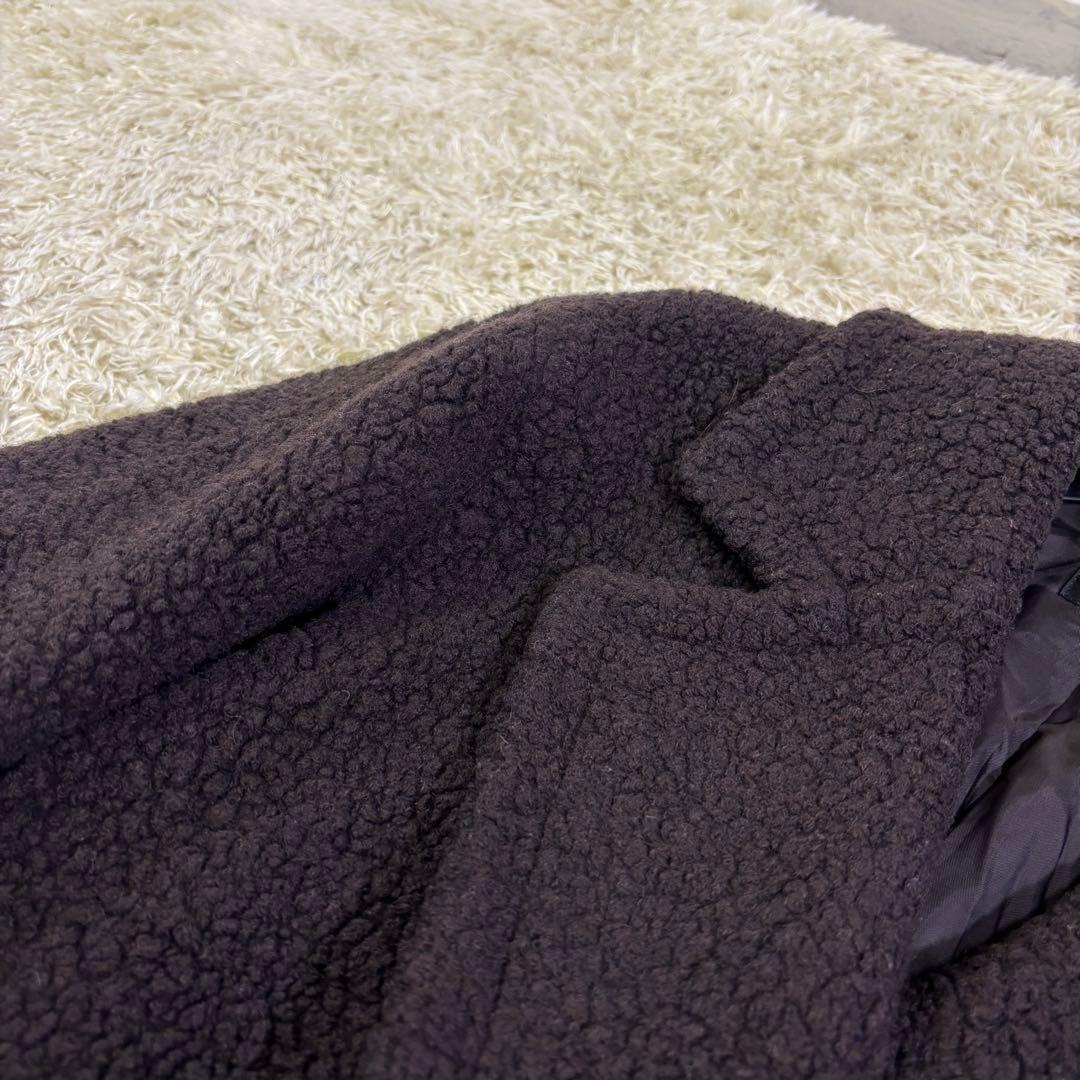 23区　定価6.7万 ウール混 ボアジャージー ドロップショルダー　コート