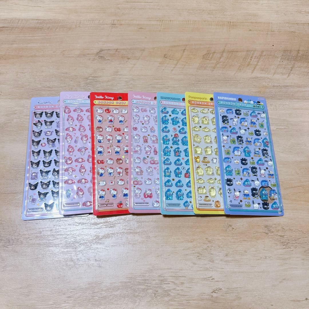 ボンボンドロップシールミニ　サンリオセット