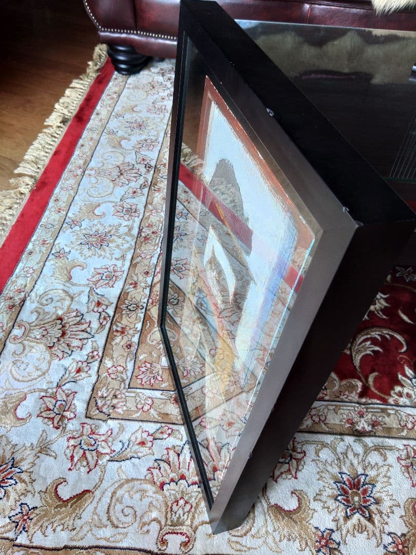 猫の時間　松波照慶　M8号　縦　かわいいネコちゃん　油彩画　4匹の猫　松波画伯