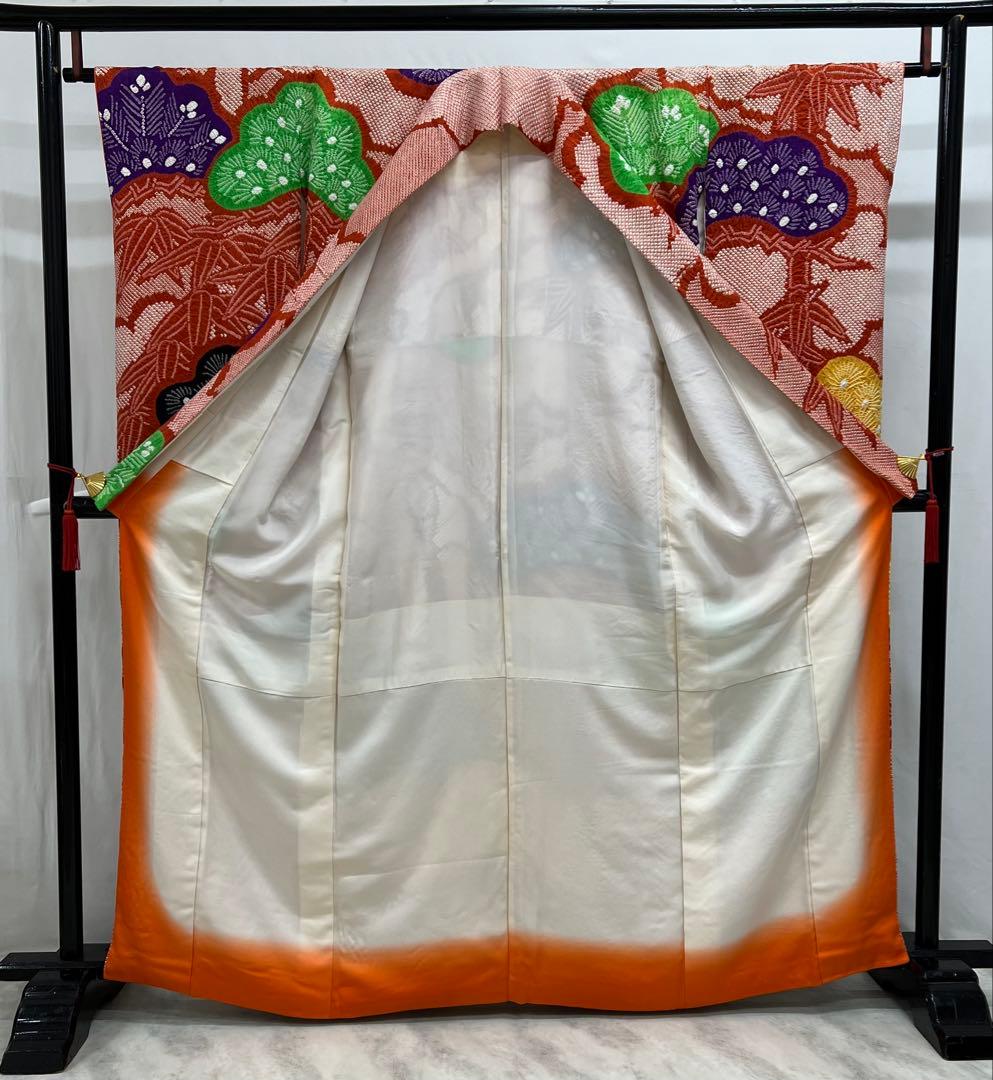 総絞り　振り袖　フルセット　別誂長襦袢付　成人式　豪華　612