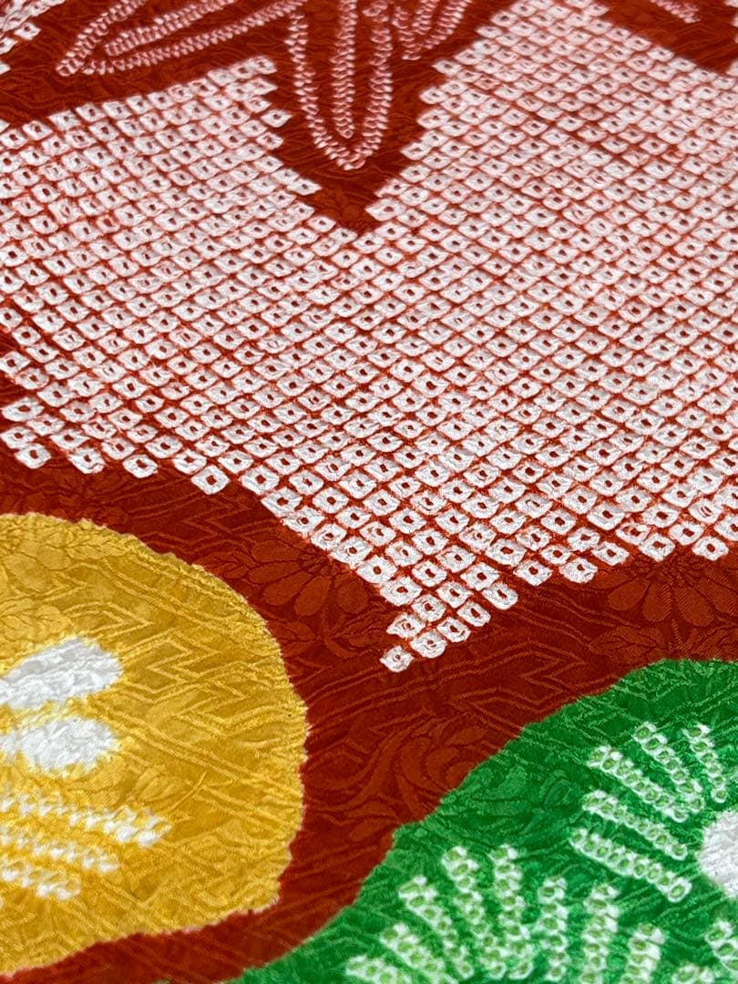 総絞り　振り袖　フルセット　別誂長襦袢付　成人式　豪華　612