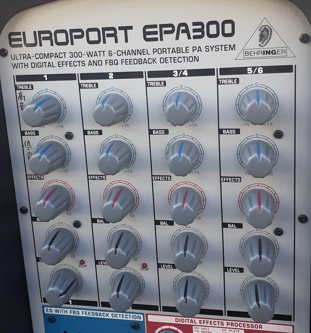 ☆和歌山市引き取り限定☆　ベリンガー EUROPORT　EPA300 説明書付き