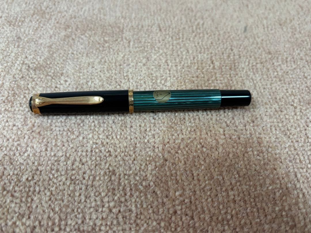 Pelikan 万年筆 14C F グリーン・ブラック