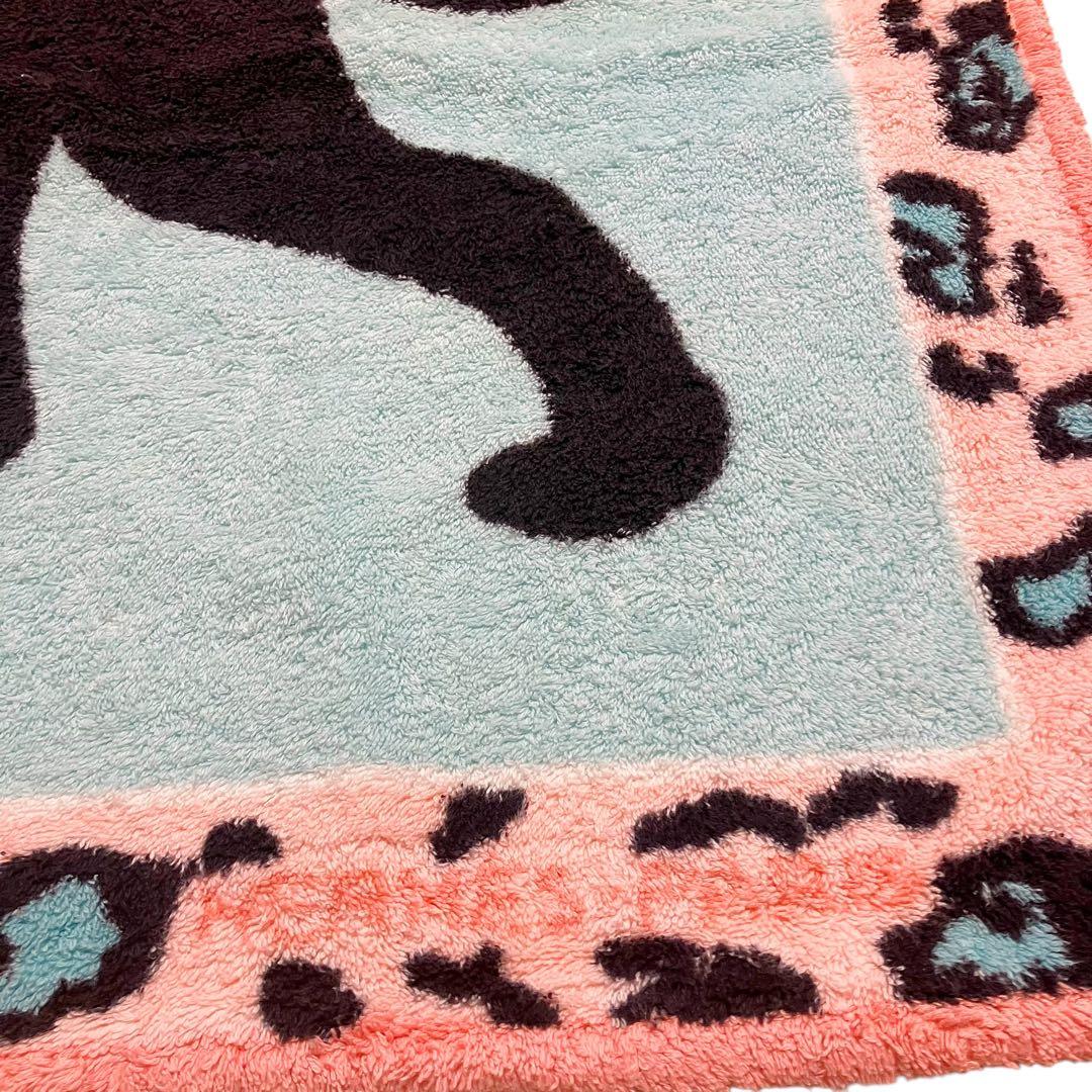 ⭐️良品⭐️ エルメス ビーチタオル パンサー 黒豹 マット ピンク ブルー