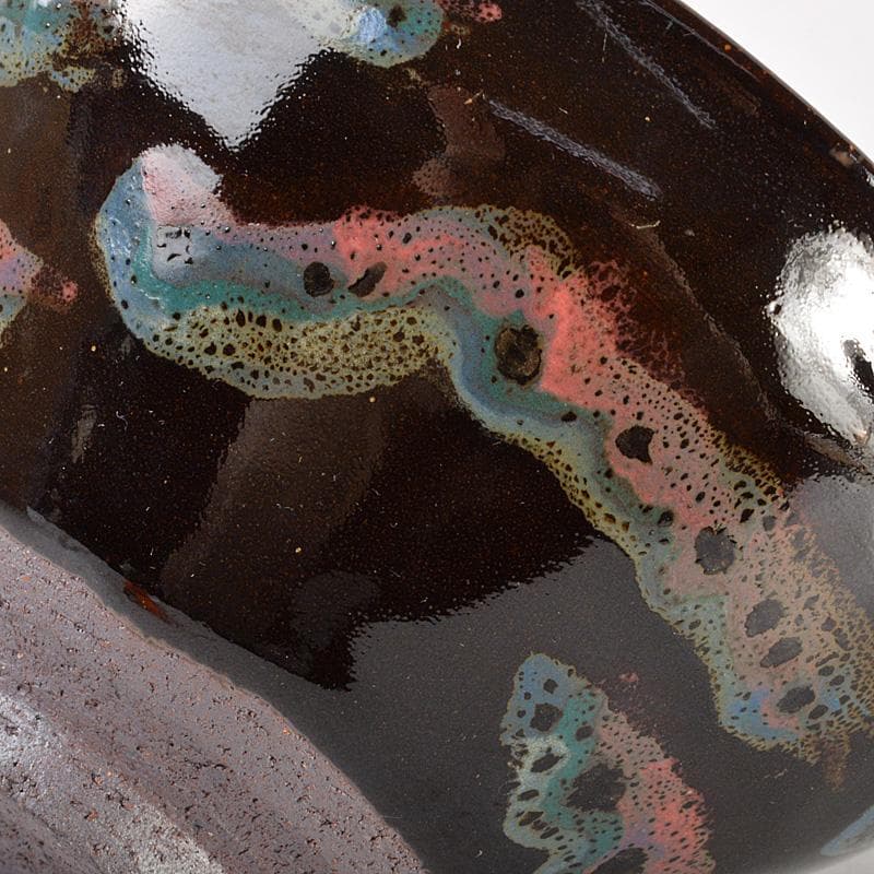 中国　南宋　油滴　曜変天目茶碗　在銘　C　6455