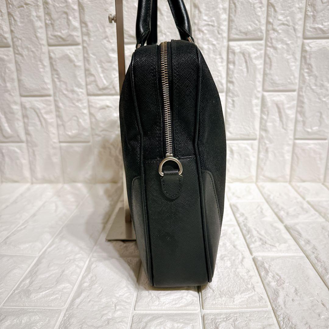 美品 ペッレモルビダ ビジネスバッグ 2way レザー ブラック