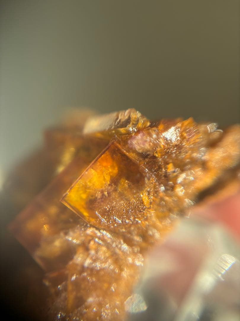 ドイツ産　フローライト　原石　鉱物標本　アンバー