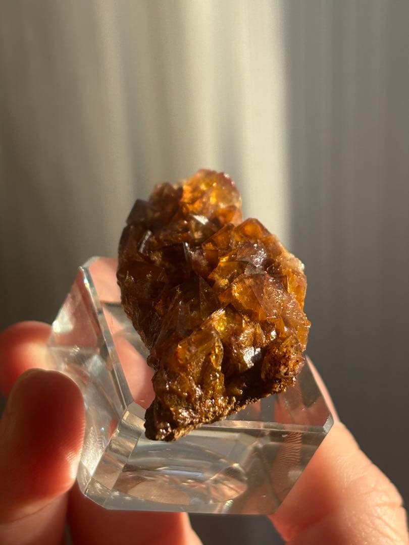 ドイツ産　フローライト　原石　鉱物標本　アンバー