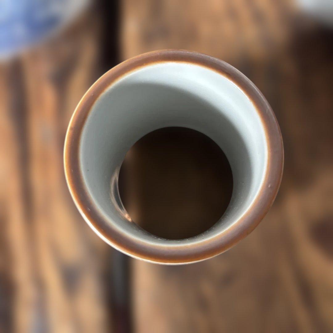 皆具 千古窯造 染付花丸文 水指　建水　蓋置　杓立 共箱