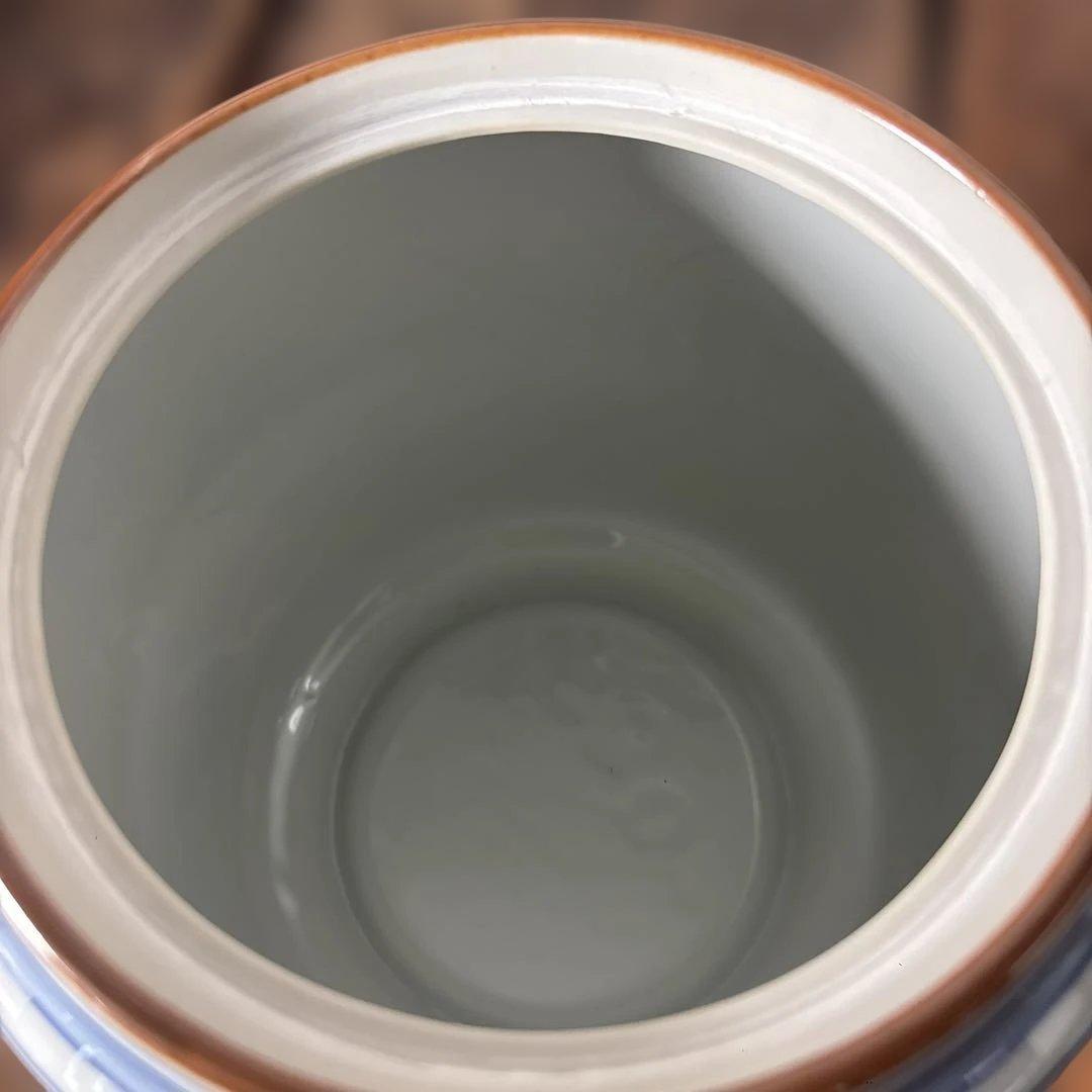 皆具 千古窯造 染付花丸文 水指　建水　蓋置　杓立 共箱