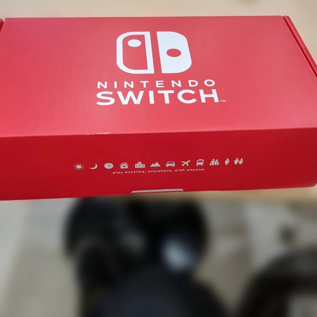 美品　Nintendo Switch 本体 黒/紫 　カラーカスタム