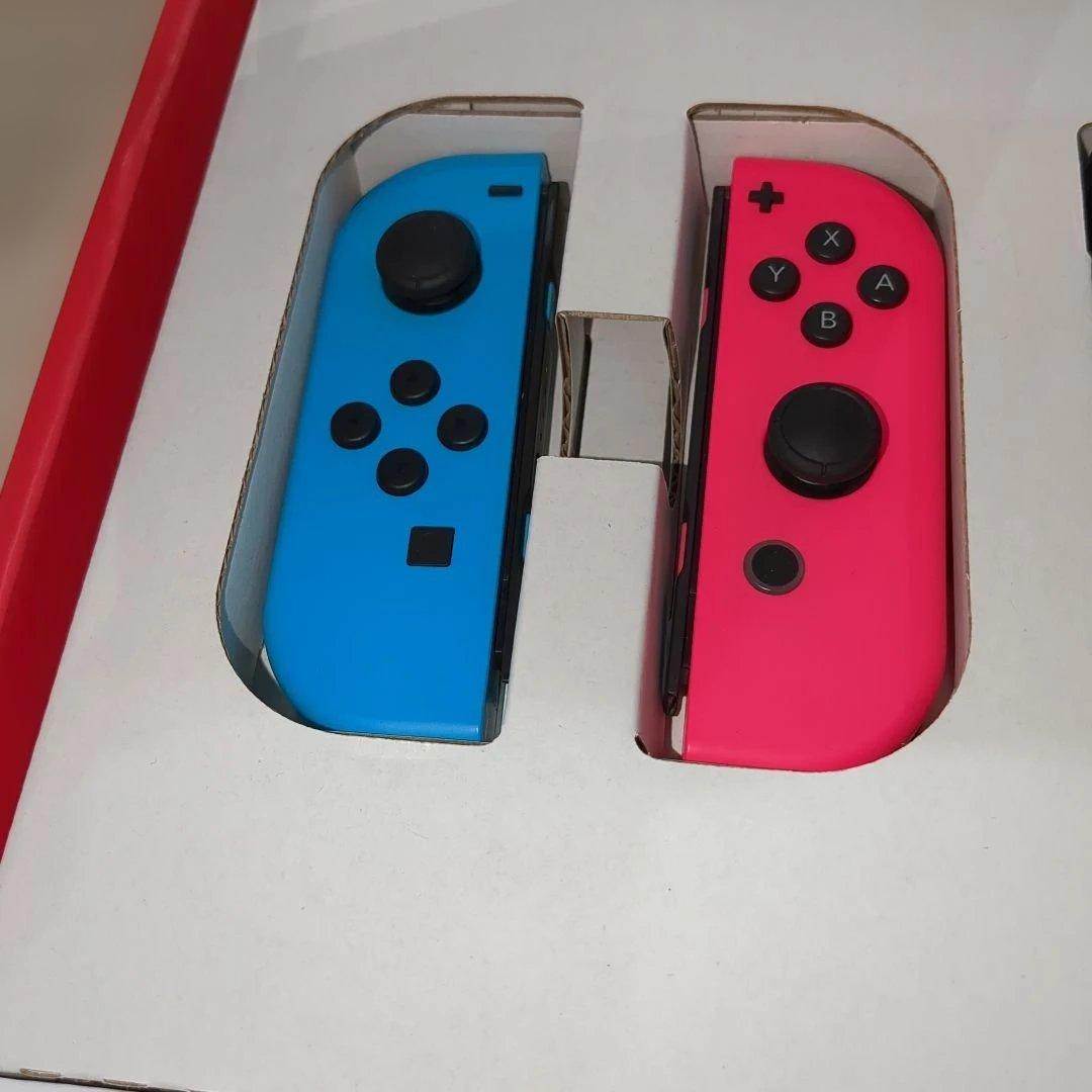美品　Nintendo Switch 本体 黒/紫 　カラーカスタム