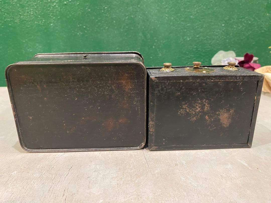 年代物 手提げ金庫 セット アンティーク ビンテージ 昭和レトロ 当時物 希少