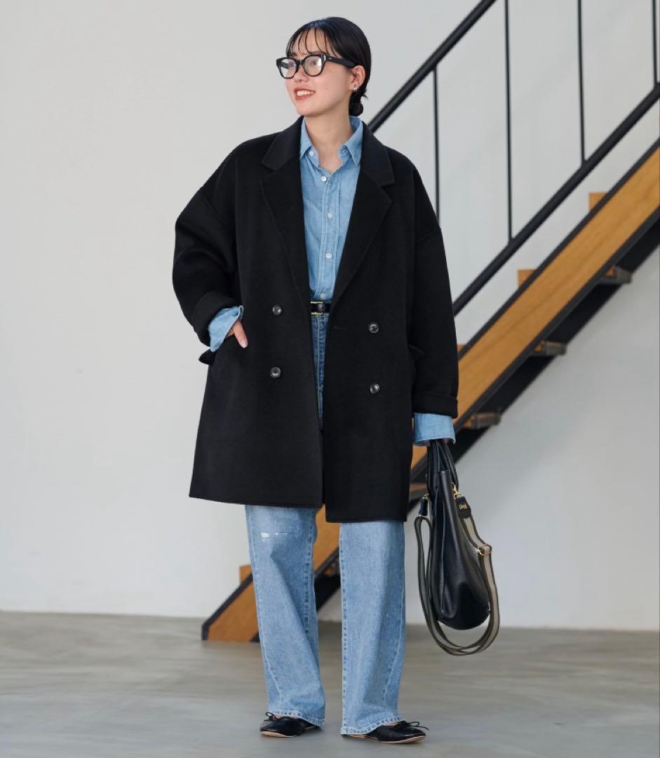 FRAMeWORK　ハミルトンリバーテーラードコート　ブラック　38