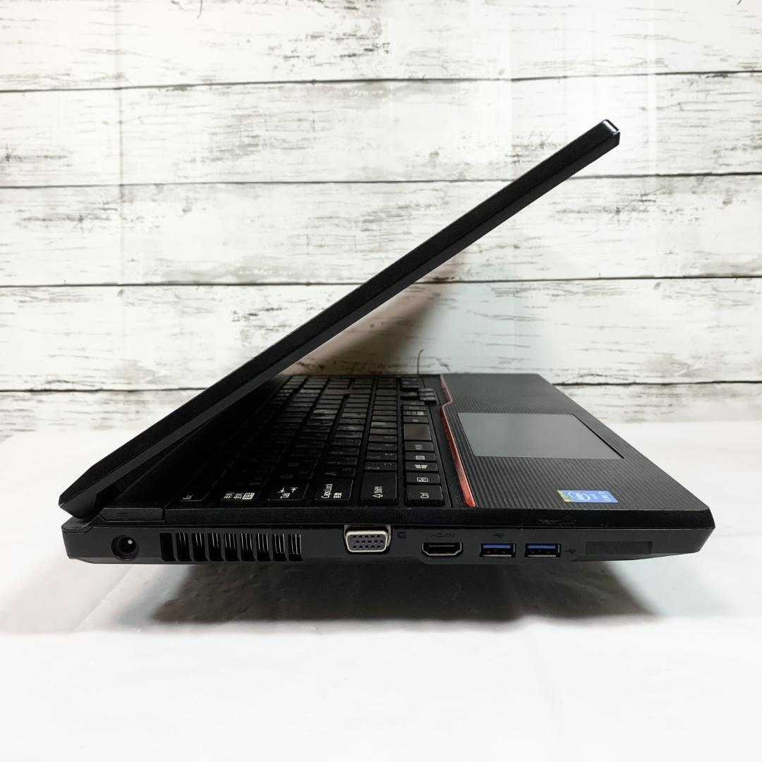 【オフィス付き】ノートパソコン黒　Windows11　8GB／SSD／テンキー✨