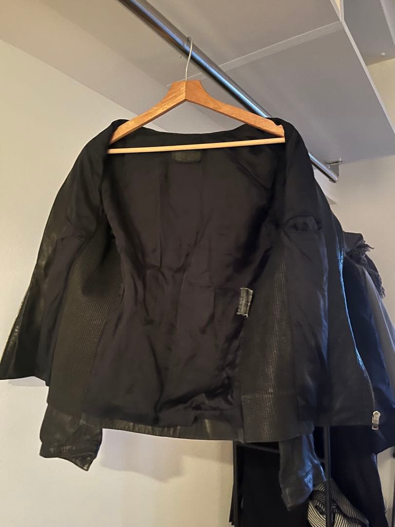 PRADA 2009年 ライダースジャケット 本革 48