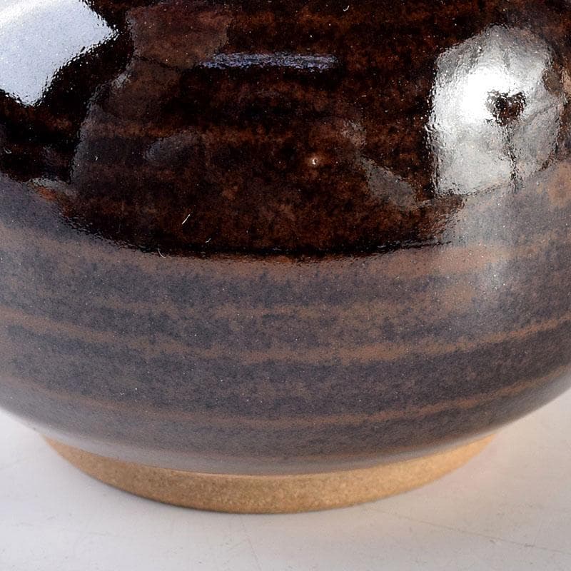 茶道具　京焼　平安　万代喜山造　鶴首茶入　仕覆付　共箱　V　6942